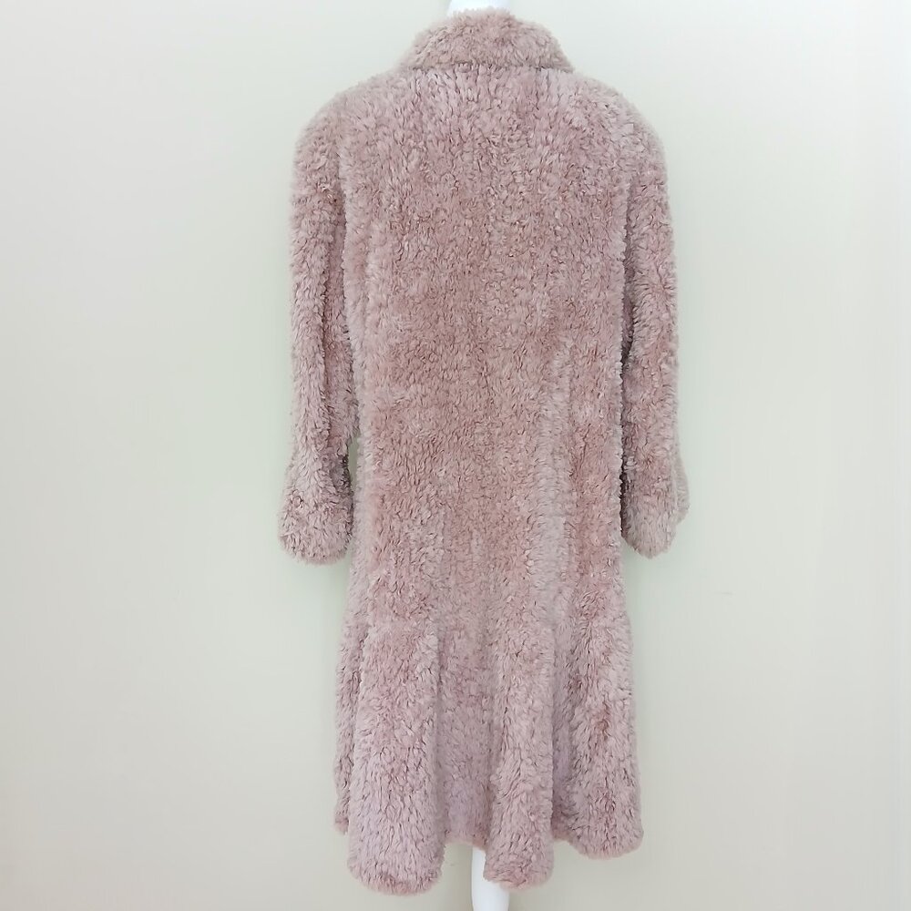Vintage Paula Lishman Handmade Beaver Fur Coat Dusty Rose Size Large - Picture 7 of 10